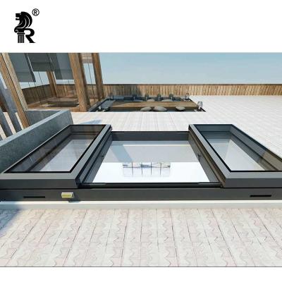 China Aluminum Top Hung Window Luxury Rainproof Side Hung Window Magnetic Screen Skylight for sale