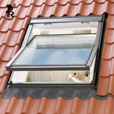 China Double View Magnetic Waterproof Aluminum Frame Sky Screen Skylight Glass Covering Window for sale