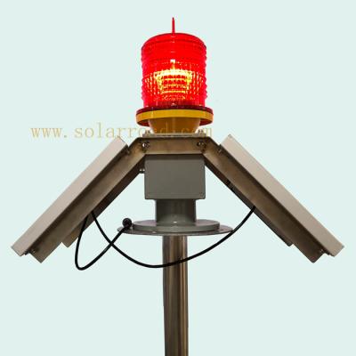 China Polycarbonate+ABS High Brightness Beacon Light Clear Solar Flashing Warning Beacon Light for sale