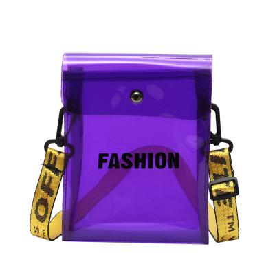 China High Quality Summer Girls Sling Bag PVC Clear Jelly Messenger Bag Waterproof Jelly Handbag Purses for sale