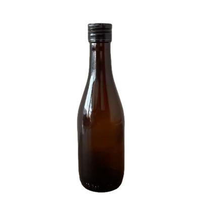 China Food Grade Wholesale Mini Glass Wine Bottles 187ml Transparent Glass Wine Bottle for sale