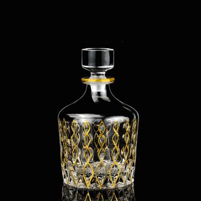 China Food Grade High Shape Glass Bottle Whiskey Special White Different Material Bottle Glass Wholesale 900ml Vodka Glass Bottle for sale