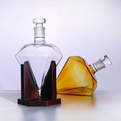 China Food Grade Hot Selling Luxury Red Wine And Black 850ml 1000ml Glass Wine Bottle for sale