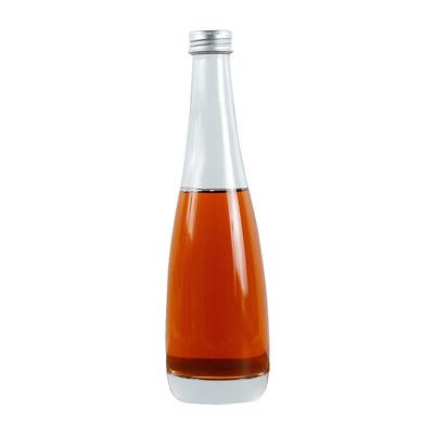 China Food Grade 330ml 500ml Glass Bottle Long Neck Cork Top Clear Glass Wine Empty Liquor Bottles For Beverage for sale