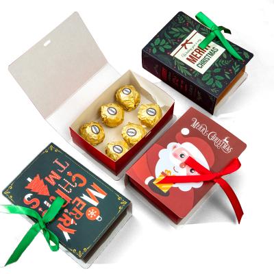 China Recycled Materials Stocked Wholesale Shaped Cardboard Christmas Book Gift Packaging Box for sale