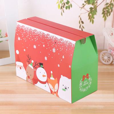 China Recycled Materials Zhejiang Santa Christmas Merry Christmas Decorative Decor Customize Logo Luxury Big Paper Gift Box Exploding Gifp Packing Boxes for sale