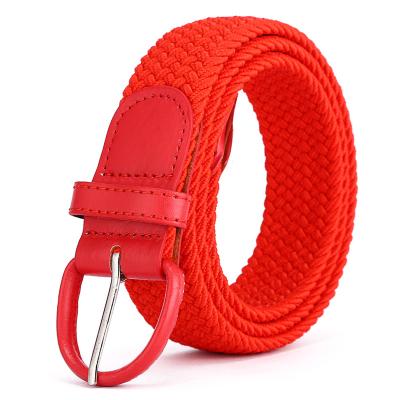 China Custom Golf Braided Elastic Braided Logo Comfortable Fabric Size Men Shape Ribbon Belt Knitted Belt Unique Accessories for sale