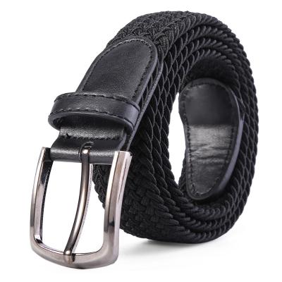 China Fashion.Casual fashion fabric stretch customized buckle male vary color good quality polyester golf belt for man and woman for sale