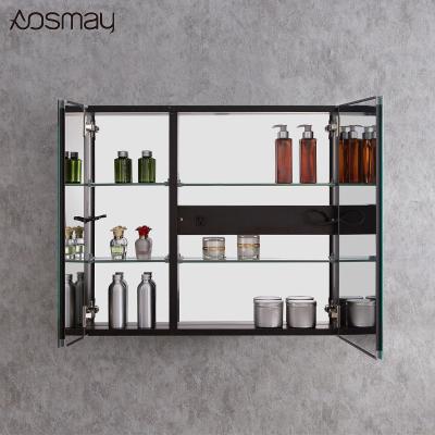 China Eclectic Trendy Bathroom Furniture Luxury Medicine Cabinet With Basin Sink And Mirror Lighted Vanity Set for sale