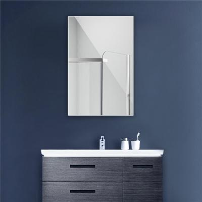 China Modern Wall Construction Stainless Steel Vertical Bathroom Mirror Cabinet for sale