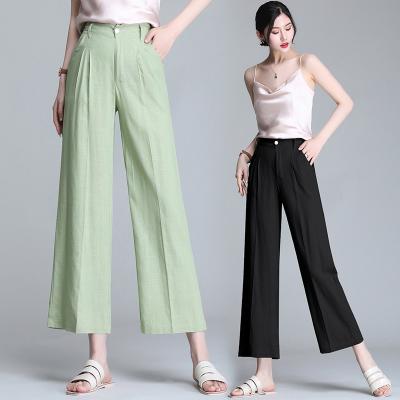 China QUICK DRY Women Fashion Wide Leg Linen Pants for sale