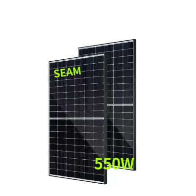 China Good Quality Monocrystalline Photovoltaic Power Generation Solar Power System All Black Solar Panel 300W 400W 500W 550W Flexible Solar Panels for sale