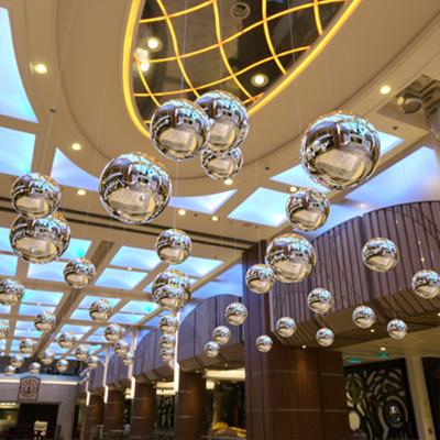 China Beautiful Garden Decoration Ball Stainless Steel Mirror Ball For Ornamental Stainless Steel Hollow Ball for sale