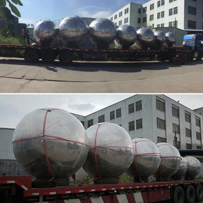 China Beautiful Ball 304 Stainless Steel Ball Garden Decoration Stainless Steel Hollow Big Ball for sale