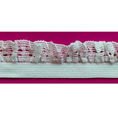 China High quality elastic factory price customize lace polyester elastic band for underwear lady lace up elastic strap for sale