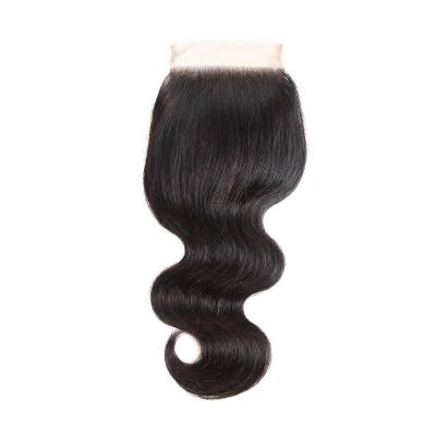 China 4*4 Human Hair Lace Closure for sale