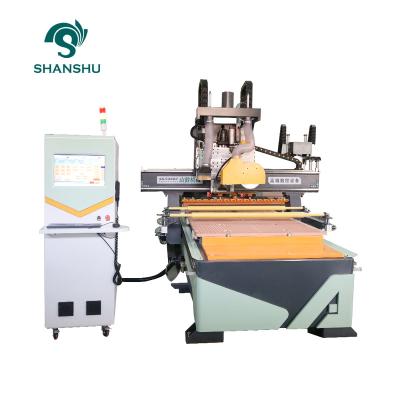 China Hotels ATC CNC Router With Tools Straight Switch High Precision Letter Saw Blade Is Used For Door Making for sale