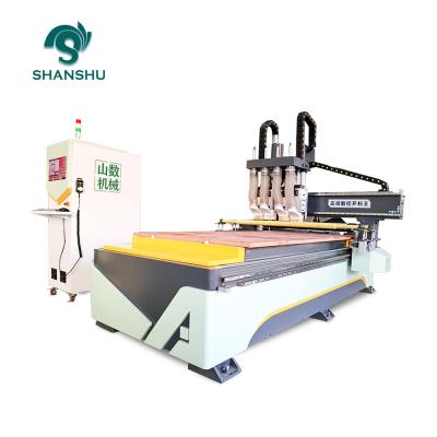 China Hotels New Product Rotary Axis CNC Router 1328 With Wooden Multi Heads for sale