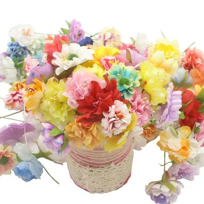 China Rose Peony Color A0304 DIY Silk Artificial Flowers Home Party Spring Wedding Silk Random Decoration for sale