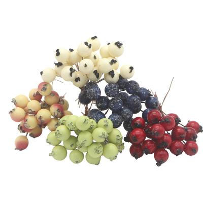 China Bouquet 50pcs Mini Fruit Berries Artificial Pomegranate Cherry Stamen Wedding Home Christmas flower decorative A0601 for sale