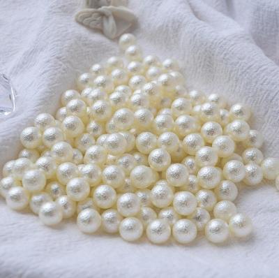 China ACRYL 3/4/5/6/8/10/12/14 mm Handmade Garment Beads Loose No Hole ABS Crinkle Bead Beads for sale