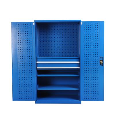 China 2021 new design steel plate tool cabinets garage high quality cold rolled heavy duty metal workshop cabinet on sale for sale