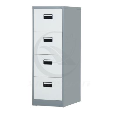 China High Gloss White 4 Drawer Vertical Steel File Cabinet for sale