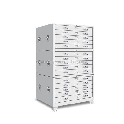 China 2018 New Metal Adjustable Multidrawers Filing Cabinet Multidrawers Metal Adjustable Card File Storage Log Drawing Cabinet For Engineer Office for sale