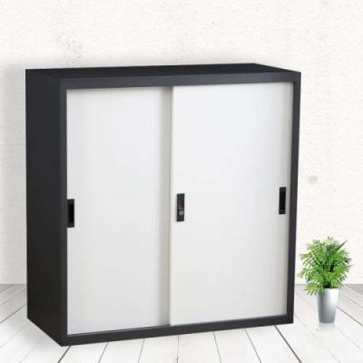 China Fashion Modern Metal Office Filing Cabinet Low 2 Door Cupboard With Shelf for sale