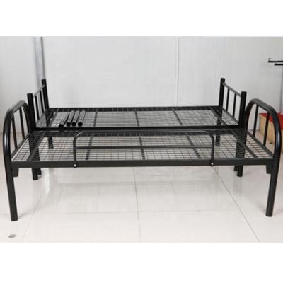 China Bunk Bed Heavy Duty Army Used Double Deck Bed Detachable 2 Single Beds for sale