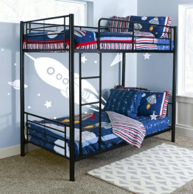 China Small Volume Apartment Boarding Bunk Bed Metal Frame Packing Steel Climbing Bunk Bed With Steel Plate for sale