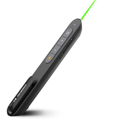 China Easy Operation Rechargeable Wireless Presenter With Green Laser Indicator for sale