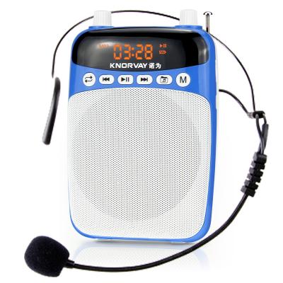 China FM Teaching Audio Recorder Earphone Loud Speaker Mini Digital Amplifier Teaching Amplifier for sale