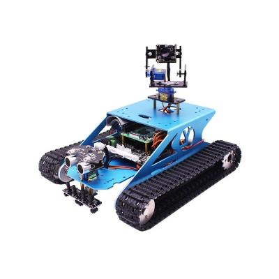 China DIY Programming BlueRaven G1 Aluminum Alloy Rover AI Vision Tank Robot Car Mobile Kit APP Robot with WiFi Video Camera for Raspberry pi 4B for sale