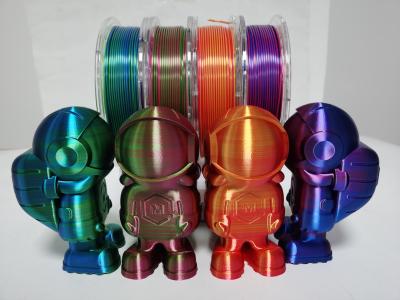 China 0.03mm Dia Silk Two Color Filament, 1.75mm 3d Drucker Filament zu verkaufen