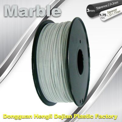 Chine filament flexible de marbre de filament de l'impression 3d de filament de l'imprimante 3D de 3mm 1.75mm à vendre