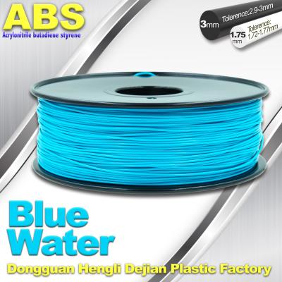 China High strength Colorful ABS  Filament 3D Plastic Filament 1kg Reel for sale