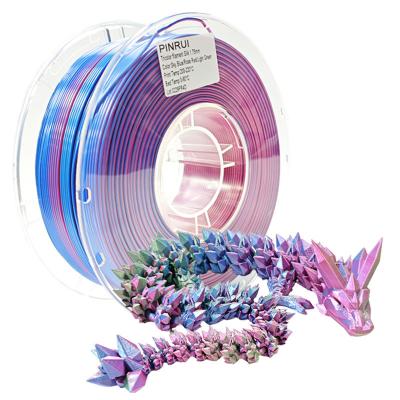 China PINRUI Triple Color  PLA Silk Filament 1.75mm 1kg Spool Triple Color PLA Silk Filament Fit Most FDM Printer for sale