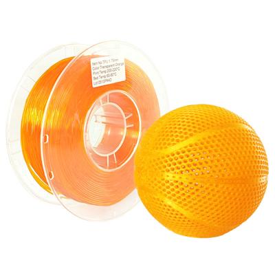 Chine Filament flexible 1,75/3,0 millimètres de l'impression 3d de TPU rouge et transparent à vendre