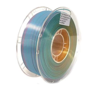 China PINRUI Zilk Regenboog Pla Plastic Filament 1.75mm 3D Filamenten 1.75mm Magic Color PLA Plastic Rod PLA Filament Te koop