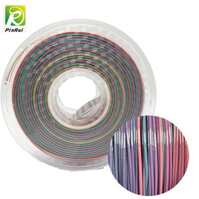 China Color del arco iris de Filament Sparkle Twinkling de la impresora 3D del PLA 1.75m m en venta