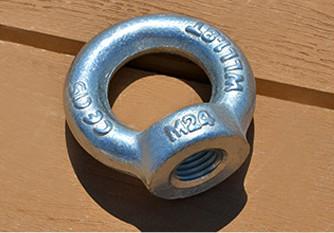 China Small Swivel Lifting Eye Bolt and Nuts DIN582 M24 for Lift equipemt , Structral for sale