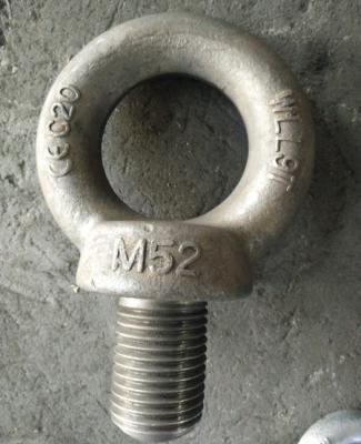 China Heavy Duty Steel Lifting Eye Bolt with Zinc plated White , yellow , self color for sale