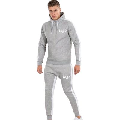 China Custom Logo Sportswear Gray Men Tracksuit High Quality Wholesale Slim Sweatsuit QUICK DRY from Maxgarment for sale