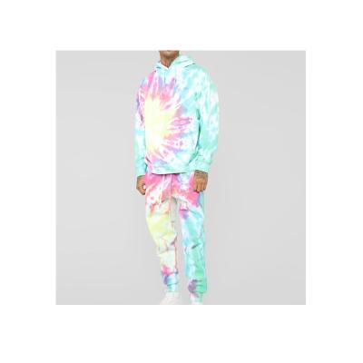 China Custom Made Maxgarment Logo Tie Dye Wholesale Men's Jogging Tracksuit From Latest High Quality Men's Breathable Tracksuit for sale