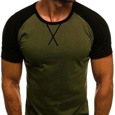 China Anti-Wrinkle Men's Muscle Gym T-shirts Short Sleeve Workout Bodybuilding Cotton Sporty Tee for sale