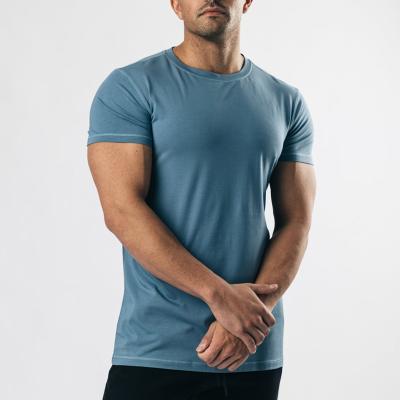 China Hot Sale Mens QUICK DRY T Shirts Customized Printed Logo Gym Muscle Fit Men Tee Shirt for sale