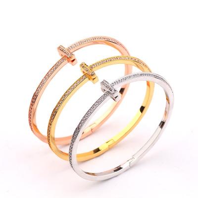 China Designer Diamond Tiff Bangle Bracelets Wholesale Classic Women's Jewelry Birthday Party CLASSIC for sale