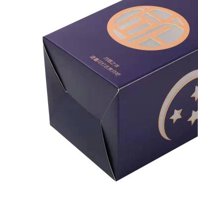 China Recyclable Custom Folding Paper Packing Box Mooncake Snack Packing Gift Packing Box for sale