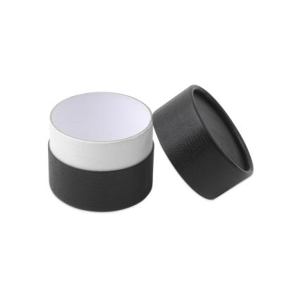 China Handmade Wholesale Custom Black Paper Tube Box Luxury Round Cylinder Cardboard Box Gift Packaging Box For Cosmetic for sale